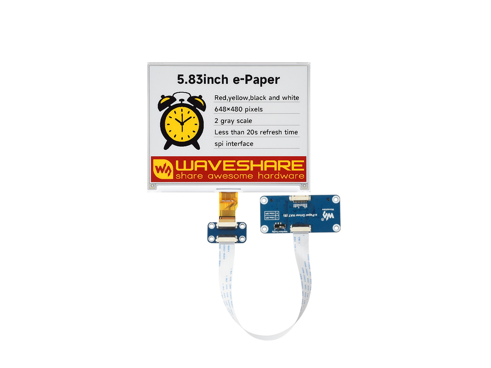 Waveshare 5.83inch E-Paper Dis - огляд і ціна Display Epaper 2.9