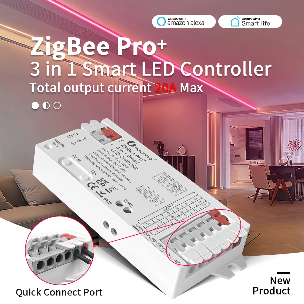 GLEDOPTO ZigBee 3.0 Pro+ 3 in  - огляд і ціна Zigbee Coordinator Stick